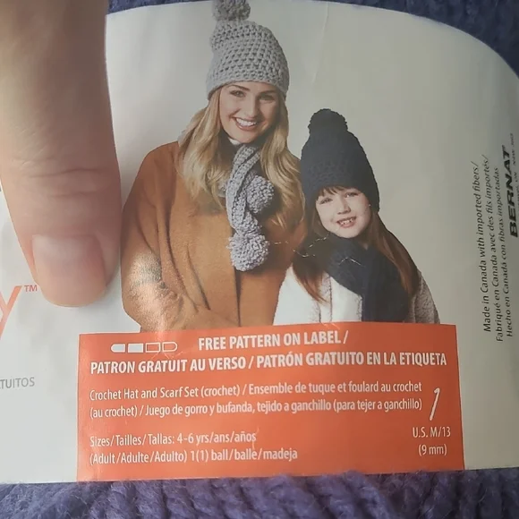 Yarnspirations Bernat Softee Chunky Yarn - Blue - Picture 3 of 6